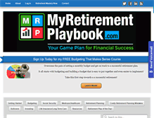 Tablet Screenshot of myretirementplaybook.com